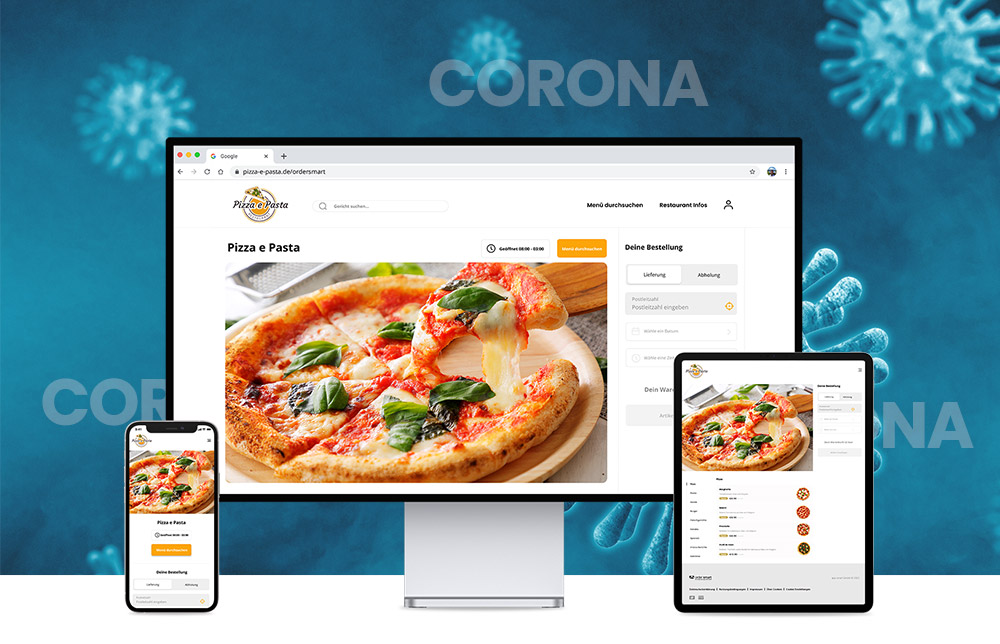 Lieferdienstmöglichkeit für Restaurants in Zeiten von Corona