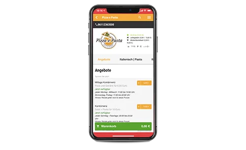 App-Shop für lieferservices order smart