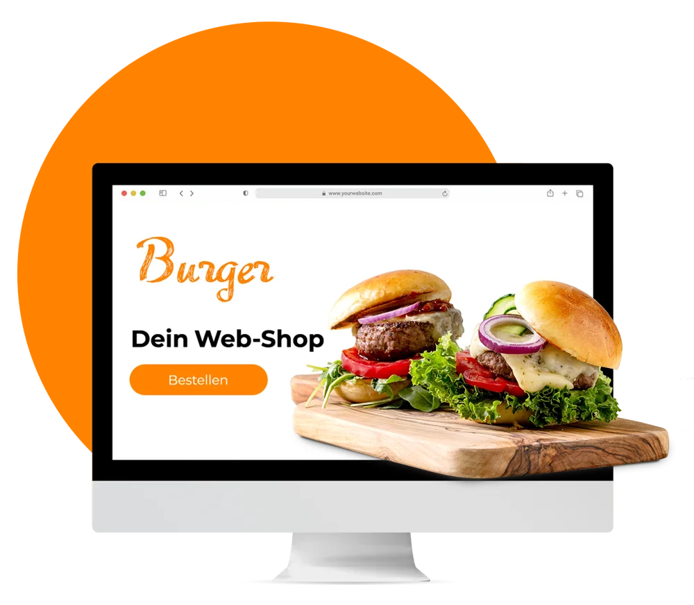 Web-Shop für Burger Lieferdienste order smart