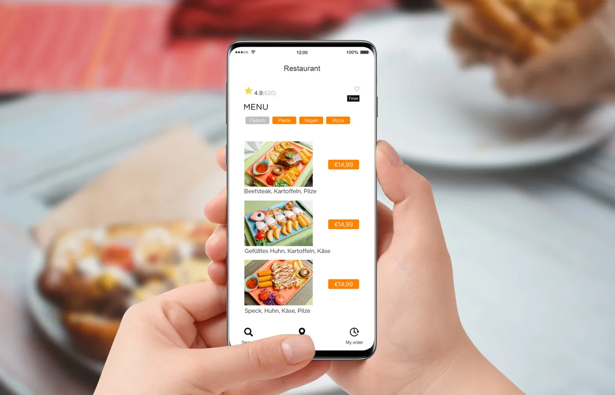 Digitale Speisekarte für Restaurants und Lieferdienste order smart