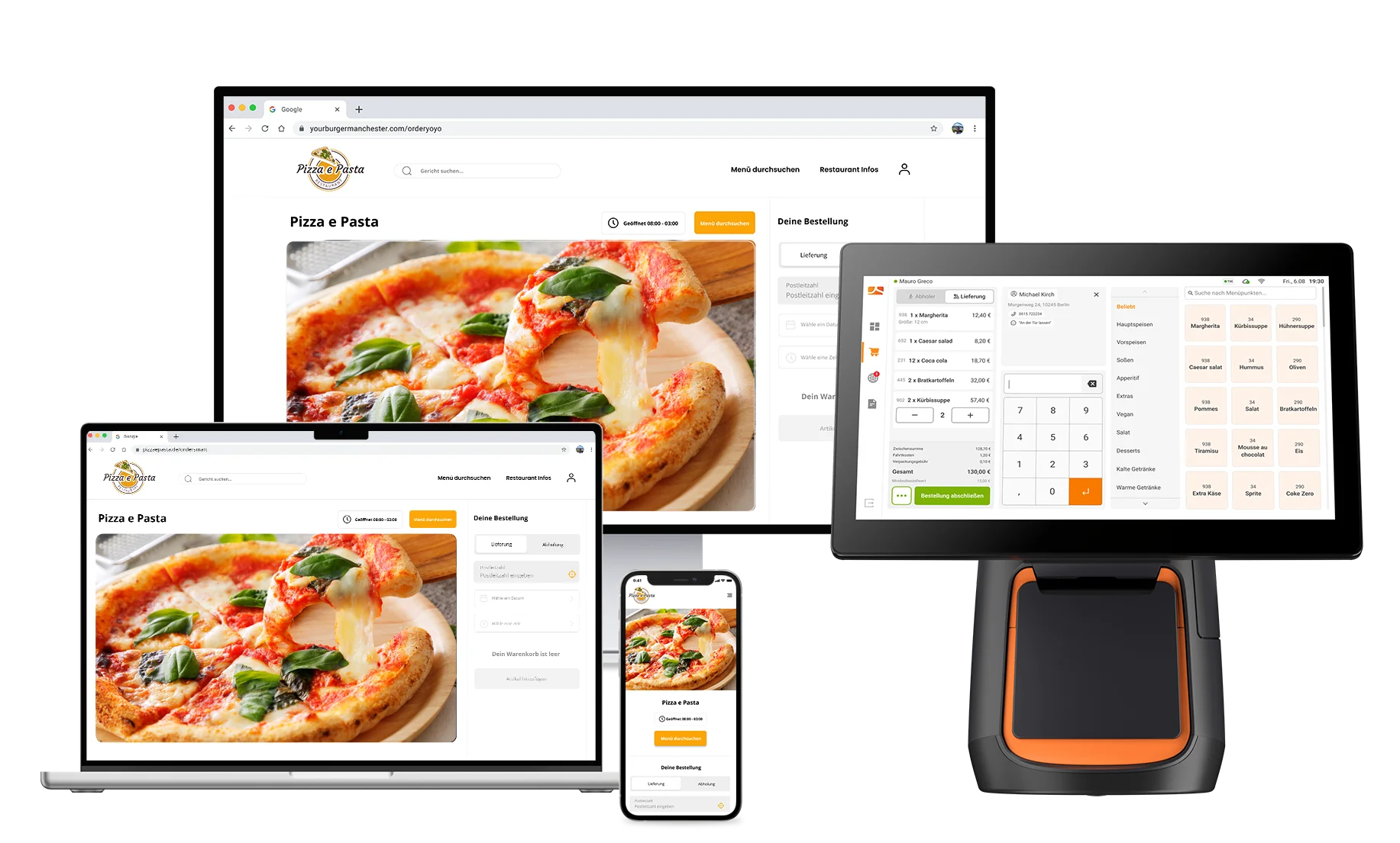 Gastrosoftware für Lieferdienste & Restaurants order smart