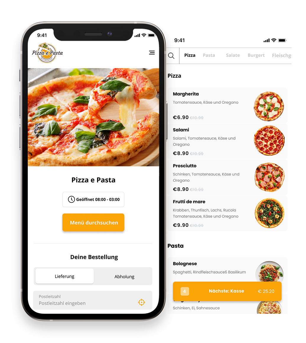 App-shop menu order smart