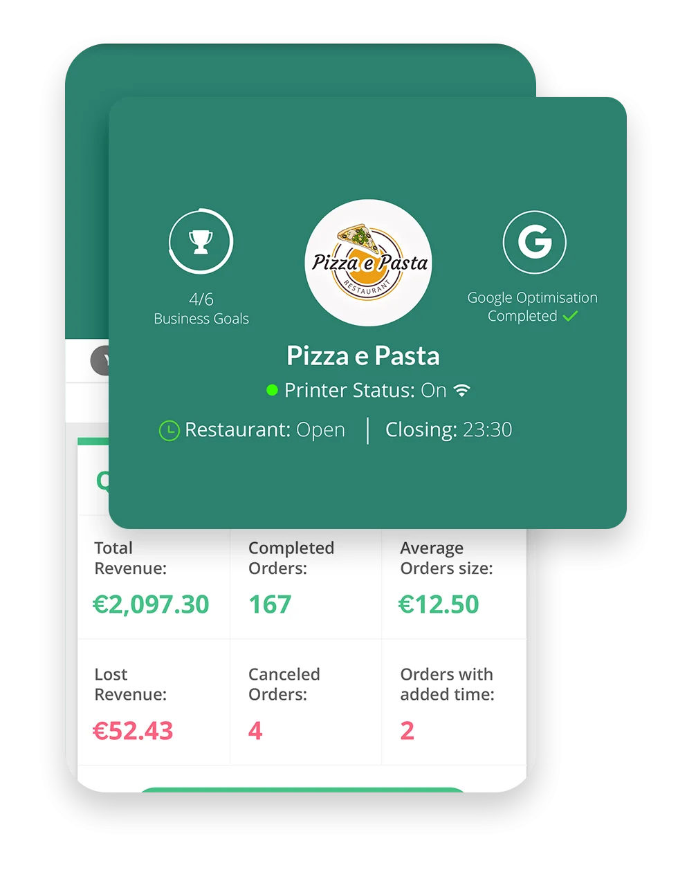My Business App Restaurant Status order smart