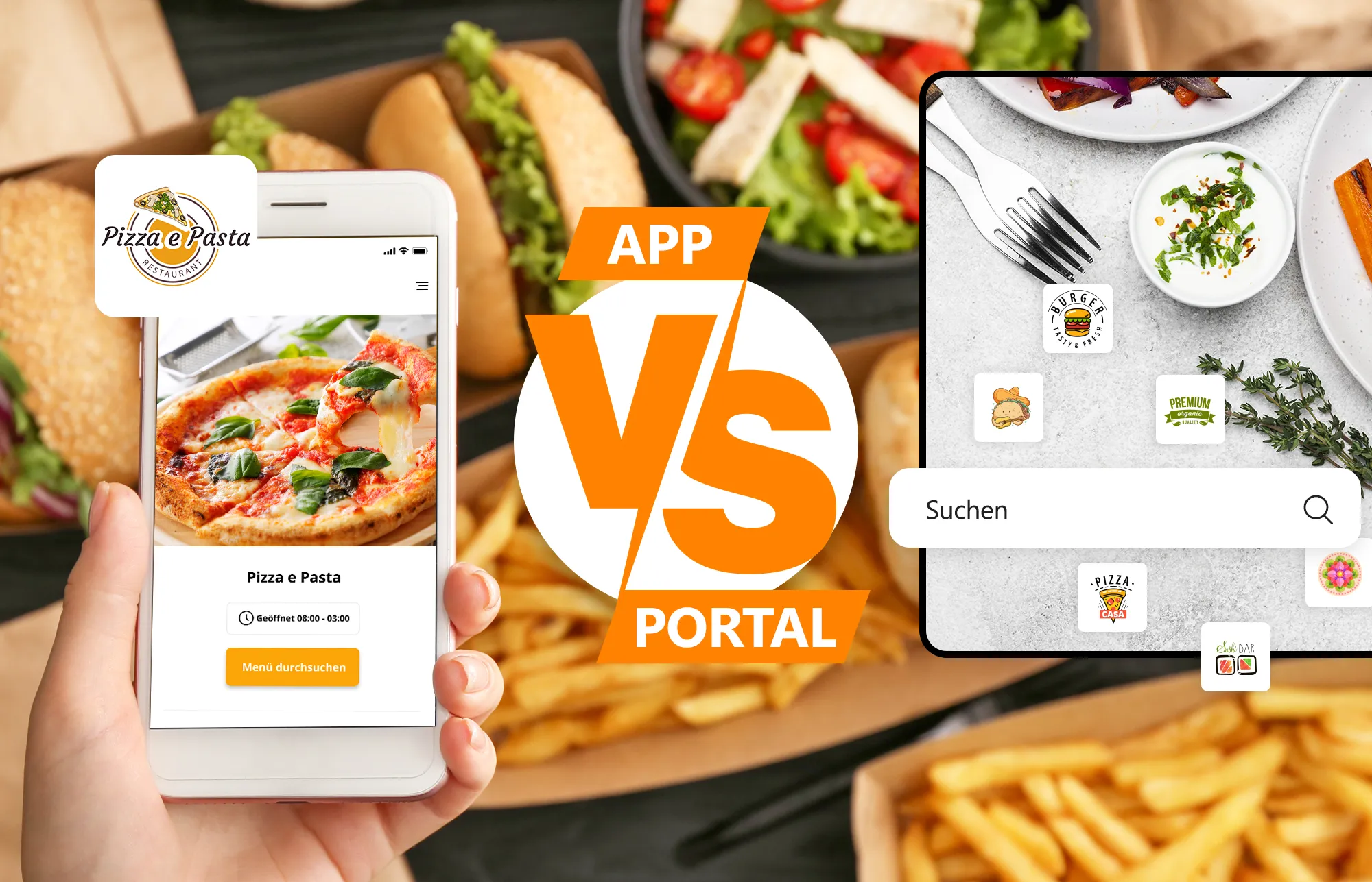 Mobile Apps für Lieferdienste: Eigene App vs. Portal order smart