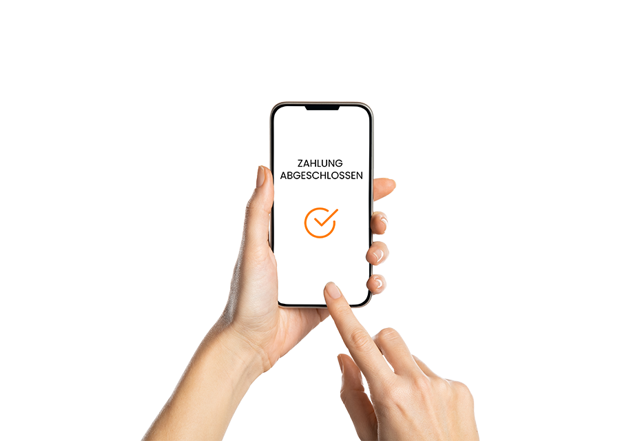 Du bestätigst die Zahlung in der YOYOPay-App