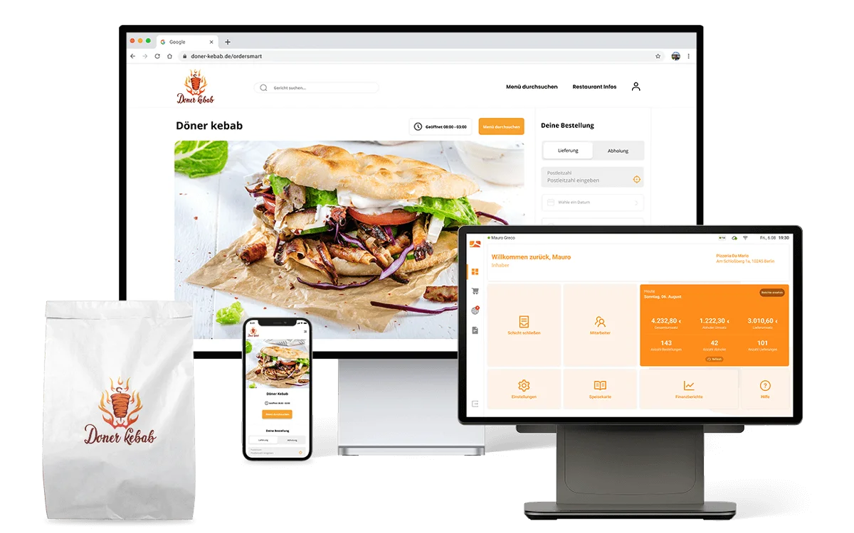 App & Web-Shop für Döner Lieferdienste order smart