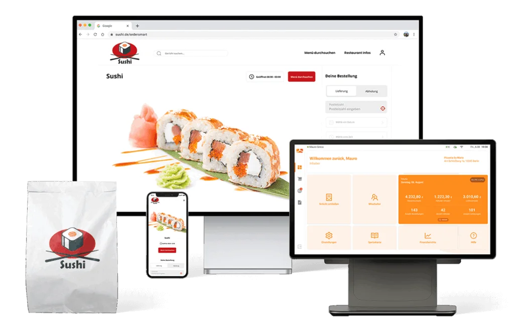 App & Web-Shop für Sushi Lieferdienste order smart App & Web-Shop für Sushi Lieferdienste order smart