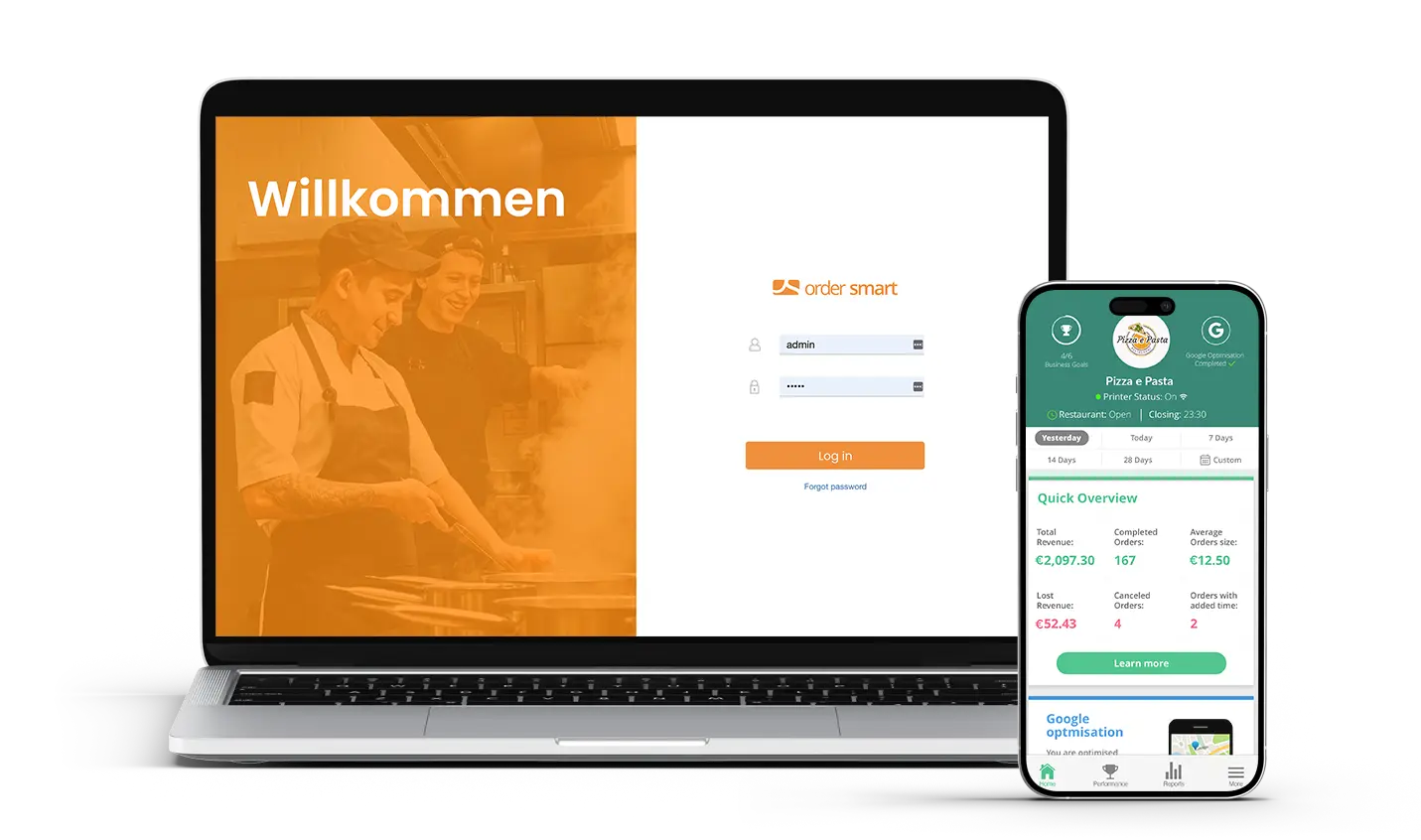 Kundenbereich order smart