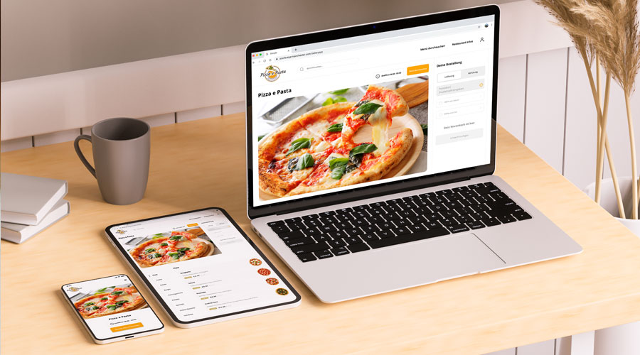 optimierte Website für mobile Bestellungen optimierte Website für mobile Bestellungen