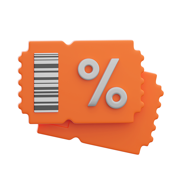 Ein kleiner Rabattcoupon für die nächste Bestellung