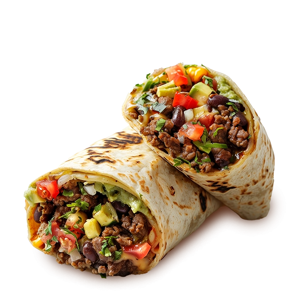 Frühstücks-Burritos oder Wraps